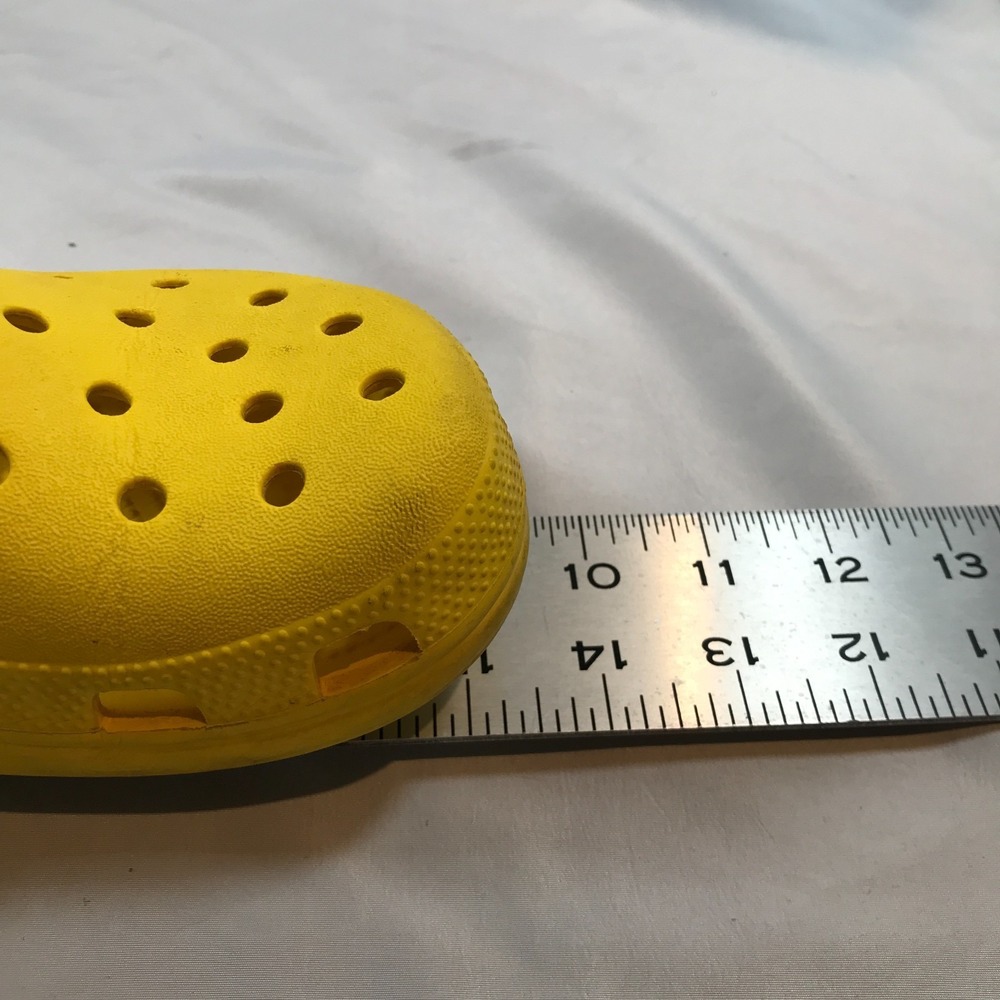 Crocs Yellow Clogs Slip On Casual Beach Garden Comfort Shoes M4 W6 Lightweight - Picture 13 of 16